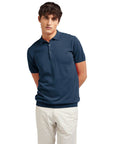 AT.P.CO Blue Cotton Polo Shirt