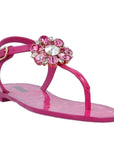 Dolce & Gabbana Fuchsia Cotton Sandal