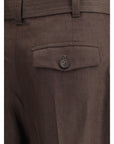 Brunello Cucinelli Belted linen Pants