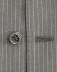 Dolce & Gabbana Elegant Gray Striped Dress Vest