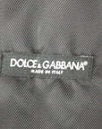 Dolce & Gabbana Elegant Gray Striped Dress Vest