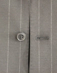 Dolce & Gabbana Elegant Black Striped Wool Dress Vest