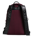 Dolce & Gabbana Burgundy Montreale Tecnico Textile Men Backpack Bag