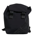Dolce & Gabbana Black Neoprene Nylon DG Logo School Backpack Bag