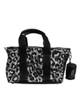 Dolce & Gabbana Multicolor Leopard Print Pet Carry Logo Plaque Bag