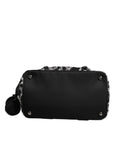 Dolce & Gabbana Multicolor Leopard Print Pet Carry Logo Plaque Bag