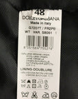 Dolce & Gabbana Sleek Gray Striped Wool Dress Vest