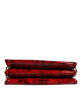 Dolce & Gabbana Red Exotic Leather DG Logo Women Crossbody Bag