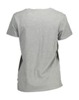 Levi's Gray Cotton Women T-Shirt