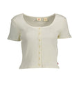 Levi's White Cotton Women Top