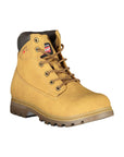 Carrera Vibrant Yellow Lace-Up Boots with Logo Detail