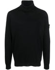 Stone Island Black Wool Vergine Sweater