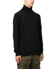 Stone Island Black Wool Vergine Sweater