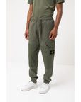 Stone Island Green Cotton Men Tracksuit Trouser