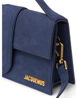 Jacquemus Navy Blue Scamosciato Handbag