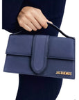 Jacquemus Navy Blue Scamosciato Handbag