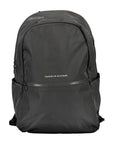 Tommy Hilfiger Black Polyester Men Backpack