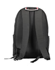 Tommy Hilfiger Black Polyester Men Backpack