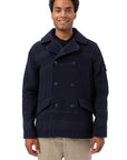 Stone Island Blue Wool Vergine Jacket