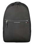 Tommy Hilfiger Black Polyester Men Backpack