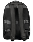 Tommy Hilfiger Black Polyester Men Backpack