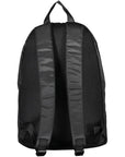 Tommy Hilfiger Black Polyester Men Backpack