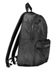 Tommy Hilfiger Black Polyester Men Backpack