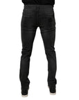 Dolce & Gabbana Black Cotton Stretch Skinny Men Denim Jeans