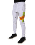 Dolce & Gabbana White Cotton Logo Jogger Pants