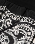 Dolce & Gabbana Black Bandana Cotton Jogger Pants
