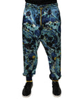 Dolce & Gabbana Multicolor Marble Print Jogger Men Sweatpants Pants