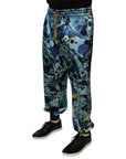 Dolce & Gabbana Multicolor Marble Print Jogger Men Sweatpants Pants