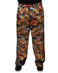 Dolce & Gabbana Multicolor Marble Satin Men Tracksuit Pants