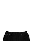 Dolce & Gabbana Black Tattered Cotton Skinny Men Denim Jeans