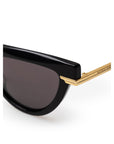 Bottega Veneta Black Acetate Sunglasses