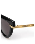 Bottega Veneta Black Acetate Sunglasses