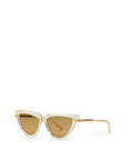 Bottega Veneta Beige Acetate Sunglasses