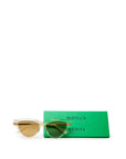 Bottega Veneta Beige Acetate Sunglasses