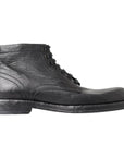 Dolce & Gabbana Black Horse Leather Boot