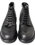 Dolce & Gabbana Black Horse Leather Boot