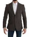 Dolce & Gabbana Brown Virgin Wool Suit