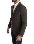 Dolce & Gabbana Brown Virgin Wool Suit
