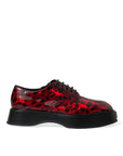 Dolce & Gabbana Red Calfskin Leather Formal