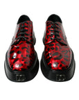 Dolce & Gabbana Red Calfskin Leather Formal