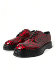 Dolce & Gabbana Red Calfskin Leather Formal