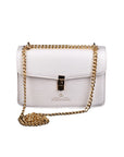 Egon Von Furstenberg White Synthetic Material Crossbody Bag