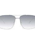 Ermenegildo Zegna Gray Metal Sunglasses