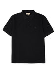 Burberry Black Cotton Collared Polo Shirt