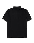 Burberry Black Cotton Collared Polo Shirt