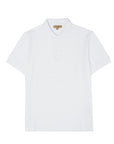 Burberry White Cotton Collared Polo Shirt